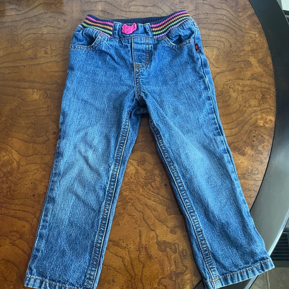 Carter's Blue Jeans with Colorful Waistband